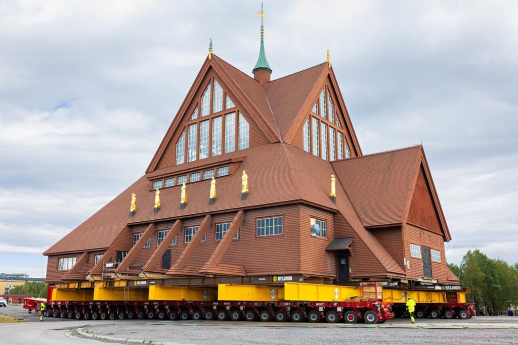 Consider Kiruna Church in Sweden