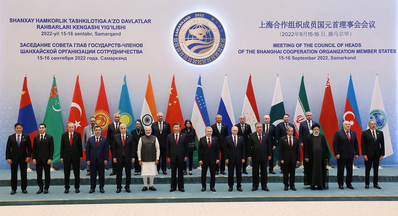 The gathering of the Shanghai Cooperation Organization